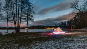 Zimowe mobilne biuro Mazury24, czyli Arek na biwaku, grudzień 2024 r. - zdjęcie 15