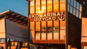 Zachód słońca, Ekomarina Giżycko, grudzień 2024 r. - zdjęcie 16