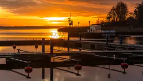 Wschód słońca nad jeziorem Niegocin w Wilkasach, grudzień 2024 r. - zdjęcie 35