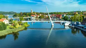 Mikołajki i okoliczne jeziora z drona, wrzesień 2024 r. - zdjęcie 15