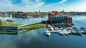 Mikołajki i okoliczne jeziora z drona, wrzesień 2024 r. - zdjęcie 37