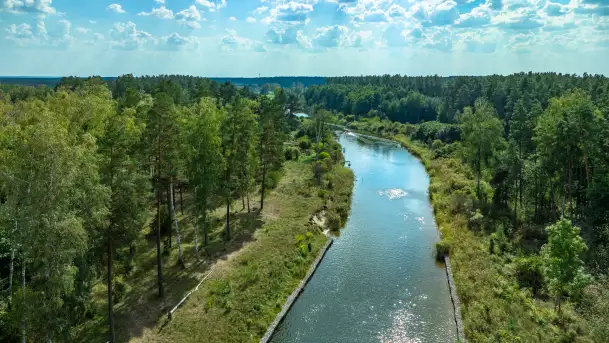 Kanał Jegliński z drona, wrzesień 2024 r. - zdjęcie 6