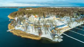 Zimowa zatoka Tracz na zdjęciach z lotu ptaka, styczeń 2025 r. - zdjęcie 11