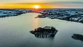 Zachód słońca nad jeziorem Tajty, styczeń 2025 r. - zdjęcie 36