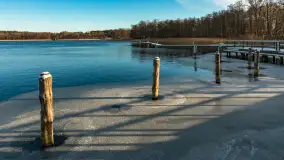 Łabędzi Ostrów w Pięknej Górze w zimowej aurze, styczeń 2025 r. - zdjęcie 30