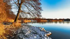 Wschód słońca nad jeziorem Święcajty w Kolonii Rybackiej - zdjęcie 4