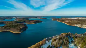 Zimowe Mazury na ujęciach z drona, styczeń 2025 r. - zdjęcie 8