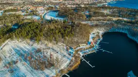 Zimowe Mazury na ujęciach z drona, styczeń 2025 r. - zdjęcie 4