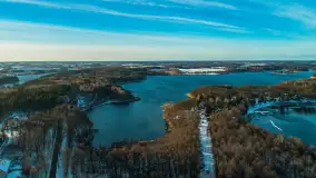 Zimowe Mazury na ujęciach z drona, styczeń 2025 r. - zdjęcie 2