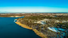 Zimowe Mazury na ujęciach z drona, styczeń 2025 r. - zdjęcie 13