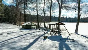 Zatoka Mrówki i jezioro Ryńkie w zimowej odsłonie, luty 2024 r. - zdjęcie 7