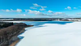 Zatoka Mrówki i jezioro Ryńkie w zimowej odsłonie, luty 2024 r. - zdjęcie 8