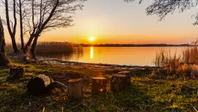 Zachód słońca nad jeziorem Tałty, luty 2025 r. - zdjęcie 10