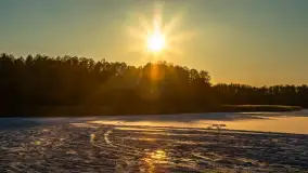 Jezioro Dargin przed zachodem słońca, luty 2025 r. - zdjęcie 24