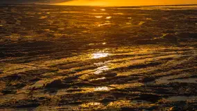 Jezioro Dargin przed zachodem słońca, luty 2025 r. - zdjęcie 9