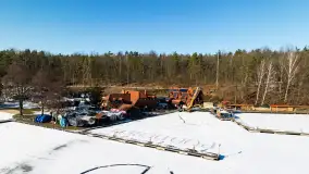 Port Pod Dębem w zimowym śnie i... białej odsłonie, luty 2025 r. - zdjęcie 10