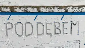 Port Pod Dębem w zimowym śnie i... białej odsłonie, luty 2025 r. - zdjęcie 2