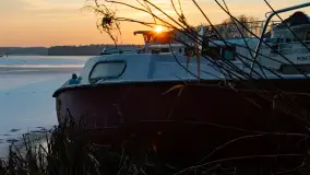 Zachód słońca nad zatoką Tracz, jezioro Kisajno, Giżycko - zdjęcie 9