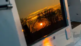 Zachód słońca nad zatoką Tracz, jezioro Kisajno, Giżycko - zdjęcie 8