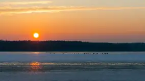 Zachód słońca nad zatoką Tracz, jezioro Kisajno, Giżycko - zdjęcie 21