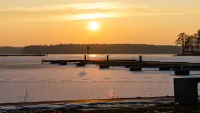 Zachód słońca nad zatoką Tracz, jezioro Kisajno, Giżycko - zdjęcie 26