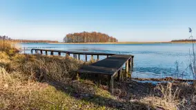 Przedwiośnie na przystani Leśny Zakątek, jezioro Mamry, marzec 2025 r. - zdjęcie 14