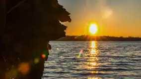 Zachód słońca nad jeziorem Mamry, Zwierzyniecki Róg, marzec 2025 r. - zdjęcie 21