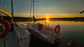 Wschody słońca w Łabędzim Ostrowiu nad jeziorem Kisajno - zdjęcie 8