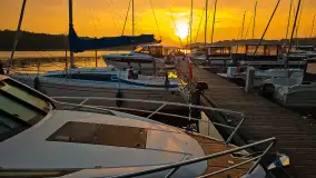 Wschody słońca w Łabędzim Ostrowiu nad jeziorem Kisajno - zdjęcie 16