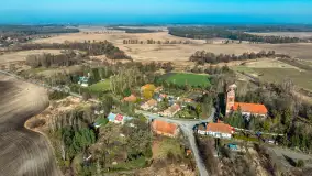 Rzeki Guber i Sajna na zdjęciach z drona, marzec 2025 r. - zdjęcie 27