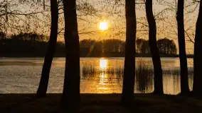 Zachód słońca w porcie Ognisty Ptak, marzec 2025r. - zdjęcie 2