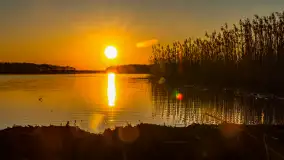 Zachód nad jeziorem Śniardwy, Szeroki Ostrów, marzec 2025 r. - zdjęcie 15