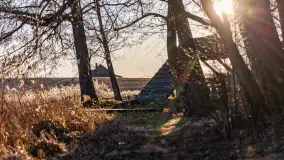 Zachód słońca nad Bindugą Zimny Kąt, marzec 2025r. - zdjęcie 9