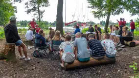 Jeszcze jeden raz nad Jeziorakiem z wizytą w szkole żeglarstwa Ważka - zdjęcie 8