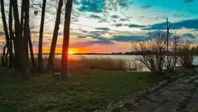 Kwietniowy zachód słońca nad jeziorem Niegocin, Bystry - zdjęcie 7