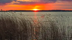 Kwietniowy zachód słońca nad jeziorem Niegocin, Bystry - zdjęcie 6