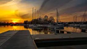 Zachód słońca nad Sztynortem, kwiecień 2025 r. - zdjęcie 8