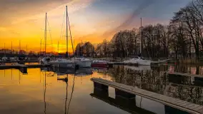 Zachód słońca nad Sztynortem, kwiecień 2025 r. - zdjęcie 12