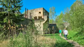 Śluza Leśniewo Górne, Kanał Mazurski, kwiecień 2025 r. - zdjęcie 11