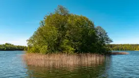 Jezioro Czos, Mrągowo widziane z wody, maj 2025 r. - zdjęcie 35