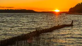 Zachód słońca nad zatoką Tracz i jeziorem Kisajno - zdjęcie 12