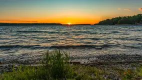 Zachód słońca nad zatoką Tracz i jeziorem Kisajno - zdjęcie 20