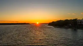 Zachód słońca nad zatoką Tracz i jeziorem Kisajno - zdjęcie 30