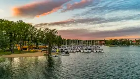 Zachód słońca nad zatoką Tracz i jeziorem Kisajno - zdjęcie 17