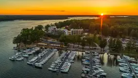 Zachód słońca nad zatoką Tracz i jeziorem Kisajno - zdjęcie 2