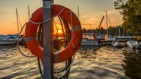 Zachód słońca w porcie Piękny Brzeg, czerwiec 2025 r. - zdjęcie 2