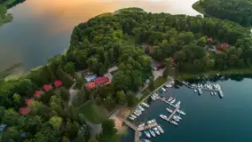 Zachód słońca nad jeziorem Kisajno, Łabędzi Ostrów, lipiec 2025 r. - zdjęcie 9