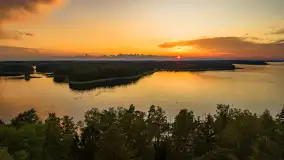 Zachód słońca nad jeziorem Kisajno, Oczy Mazur, lipiec 2025 r.  - zdjęcie 16