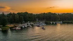 Zachód słońca nad jeziorem Kisajno, Łabędzi Ostrów, lipiec 2025 r. - zdjęcie 9