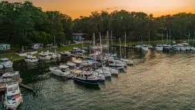 Zachód słońca nad jeziorem Kisajno, Łabędzi Ostrów, lipiec 2025 r. - zdjęcie 16